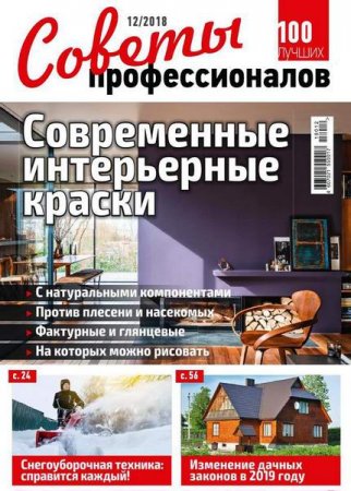 Обложка к Советы профессионалов №12 (декабрь 2018)